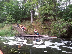 Stanowisko do wodowania kajaków