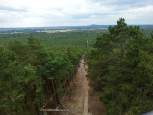 Widok z Czołpino na wzgórze